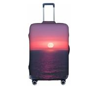 GaxfjRu Bright Moon at Sea Housse de bagage personnalisée hippie - Valise approuvée par la TSA, housses de valise pour bagages de 71,1 cm, grande housse de valise, blanc, X-Large