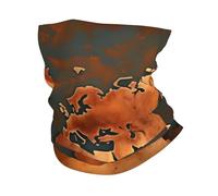 GaxfjRu Cache-cou multi-usage avec imprimé carte du monde rouillé pour homme et femme, masque d'été pour le travail, la course à pied, le sport