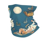 GaxfjRu Cache-cou multi-usage avec motif carte du monde pour homme et femme, masque d'été pour le travail, la course à pied, le sport