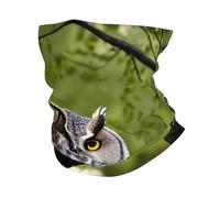 GaxfjRu Cache-cou multi-usage pour homme et femme, motif branches d'arbre hibou, masque d'été pour le travail, la course à pied, le sport