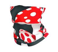 GaxfjRu Cache-cou multi-usage pour homme et femme Motif champignons Rouge/blanc