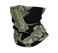GaxfjRu Cache-cou multi-usage pour homme et femme - Motif dollar - Imprimé argent - Pour le travail, la course à pied, le sport
