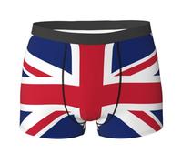 GaxfjRu Caleçon pour homme imprimé drapeau de Belgique - Sous-vêtements confortables en coton stretch avec pochette de soutien total, Motif drapeau britannique, X-Large