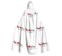 GaxfjRu Cape à capuche avec drapeau indonésien et carte du drapeau indonésien - Costume d'Halloween court médiéval avec capuche sur toute la longueur - Costume d'Halloween pour homme et femme - Noir