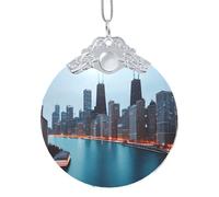 GaxfjRu Chicago Décorations de Noël pour la maison, pendentif à suspendre pour sapin de Noël