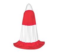 GaxfjRu Costume de sorcière avec drapeau indonésien pour Halloween, costume de la Renaissance, robe de costumade, cape