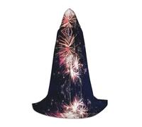 GaxfjRu Costume de sorcière d'Halloween avec feu d'artifice, costume de Renaissance, cape et cosplay