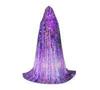 GaxfjRu Costume de sorcière pour Halloween, motif arbre floral, costume de renaissance, robe de costumade, cape