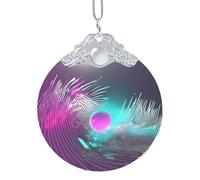 GaxfjRu Décoration de Noël avec vague sonore musicale - Décoration d'intérieur - Pendentif à suspendre pour sapin de Noël, taille unique