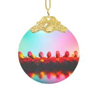 GaxfjRu Décoration de Noël colorée et lumineuse - Décoration d'intérieur - Pendentif à suspendre pour sapin de Noël