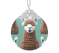 GaxfjRu Décoration de Noël en alpaga lama - Pendentif à suspendre pour sapin de Noël