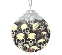 GaxfjRu Décoration de Noël en forme de tête de mort squelette pour sapin de Noël