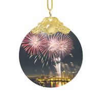 GaxfjRu Décoration de Noël motif feux d'artifice, décoration de maison, pendentif de sapin de Noël à suspendre pour la joie des fêtes