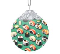 GaxfjRu Décoration de Noël pour sushi, décoration d'intérieur, pendentif arbre de Noël à suspendre pour la joie des fêtes, taille unique