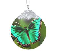 GaxfjRu Décorations de Noël colorées en forme de papillon - Pendentif à suspendre pour sapin de Noël