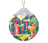 GaxfjRu Décorations de Noël tropicales pour la maison, pendentif arbre de Noël à suspendre pour la joie des fêtes