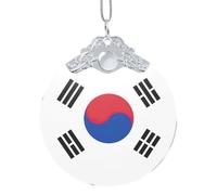 GaxfjRu Drapeau de la République de Corée - Décorations de Noël - Décoration de Noël - Pendentif à suspendre pour sapin de Noël, taille unique