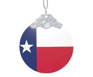 GaxfjRu Drapeau de l'État du Texas - Décorations de Noël - Décoration d'intérieur - Pendentif à suspendre pour sapin de Noël, taille unique