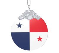 GaxfjRu Drapeau du Panama Décorations de Noël Décorations de Maison Ornements, Pendentif Arbre de Noël à Suspendre Cadeau pour la joie des Fêtes, taille unique