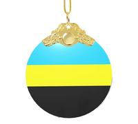 GaxfjRu Drapeau du Sultanat de Burongan Décorations de Noël Décorations de Noël Ornements, Pendentif Arbre de Noël à Suspendre Cadeau pour la joie des Fêtes, taille unique