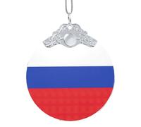 GaxfjRu Drapeau russe Décorations de Noël Décorations de maison, pendentif arbre de Noël à suspendre pour la joie des fêtes, taille unique