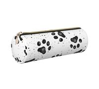 GaxfjRu Étui à stylo plume en cuir avec fermeture éclair Motif pattes de chien