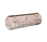 GaxfjRu Étui à stylos à bille et crayons en cuir effet marbre rose doré avec fermeture éclair