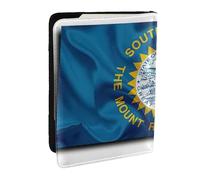 GaxfjRu Étui de passeport en cuir avec imprimé carte du Dakota du Sud, imperméable, pour homme et femme, Noir , Taille unique