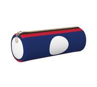 GaxfjRu Étui en cuir avec fermeture éclair Motif drapeau du Laos