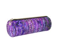 GaxfjRu Étui en cuir avec fermeture éclair pour stylos à bille et crayons Motif arbre floral