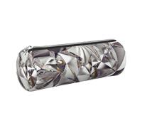 GaxfjRu Étui en cuir avec fermeture éclair pour stylos à bille et crayons Motif diamant