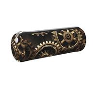 GaxfjRu Étui en cuir avec fermeture éclair pour stylos à bille et stylos roller Style steampunk