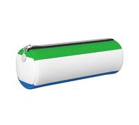 GaxfjRu Étui en cuir avec fermeture éclair pour stylos à bille, roller et crayons Motif drapeau de la Sierra Leone