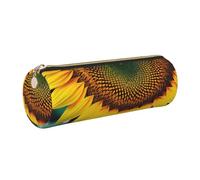 GaxfjRu Étui en cuir avec fermeture éclair pour stylos à bille, roller et crayons Motif tournesol You Are My Sunshine