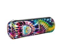 GaxfjRu Exotic Tribe Étui en cuir avec fermeture éclair pour stylos à bille et crayons Motif Tie Dye