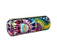 GaxfjRu Exotic Tribe Étui en cuir avec fermeture éclair pour stylos à bille et crayons Motif Tie Dye