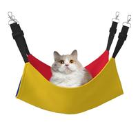 GaxfjRu Flag Of Colombia Hamac réglable pour chat Perchoir pour fenêtre en velours confortable pour chatons