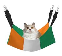 GaxfjRu Flag Of Cote d'Ivoire Lit Hamac Réglable Perchoir pour Fenêtre Confortable Velours Pet Sleeper et Lounge pour Chatons