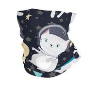GaxfjRu Fun Cat Astronaute Print Cooling Multi Use Neck Gaiter Men and Women Summer Face Mask for Work Running Sports