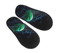 GaxfjRu Gouttes d'eau et balles de tennis pantoufles d'hiver en peluche pour utilisation en intérieur, chaussons doux et chauds pour invités et confort à la maison, unisexe, noir, 5