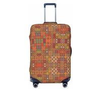 GaxfjRu Group of Housse de protection pour valises Motif géométrique marocain Lavable Anti-rayures, Noir , M