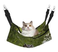 GaxfjRu Hamac réglable en forme de branches d'arbre de hibou, perchoir pour fenêtre, confortable en velours pour animal domestique