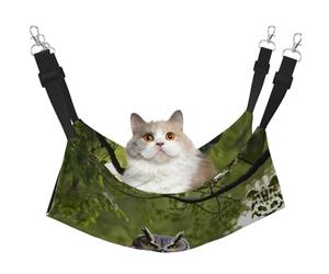 GaxfjRu Hamac réglable en forme de branches d'arbre de hibou, perchoir pour fenêtre, confortable en velours pour animal domestique