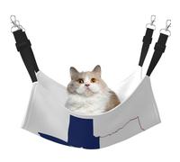 GaxfjRu Hamac réglable en velours pour chat avec carte du drapeau du Texas - Perchoir pour fenêtre - Confortable - Pour chatons