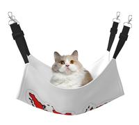 GaxfjRu Hamac réglable en velours pour chat avec carte du drapeau indonésien - Perchoir pour fenêtre - Confortable - Pour chatons