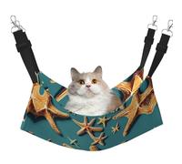GaxfjRu Hamac réglable en velours pour chatons et chatons Motif étoile de mer