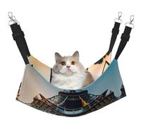 GaxfjRu Hamac réglable en velours pour chatons et chatons Motif Tour Eiffel de Paris