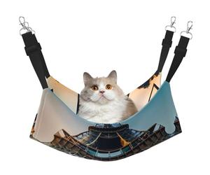 GaxfjRu Hamac réglable en velours pour chatons et chatons Motif Tour Eiffel de Paris