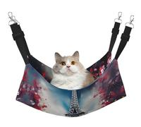 GaxfjRu Hamac réglable en velours pour chatons et chatons Motif Tour Eiffel Paris