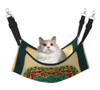 GaxfjRu Hamac réglable Mandala pour chat, perchoir pour fenêtre, confortable en velours pour animal domestique dormeur et salon pour chatons